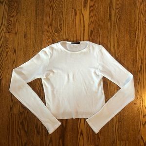 white long sleeve t shirt
